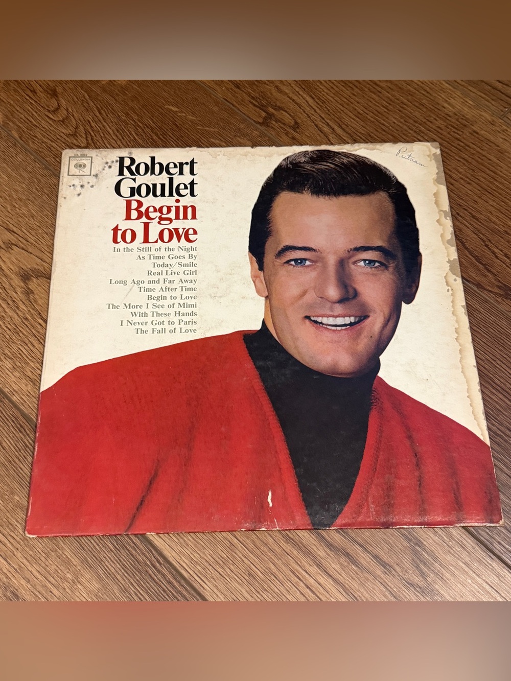 Robert Goulet “Begin to Love” Vinyl Album, 1969, record